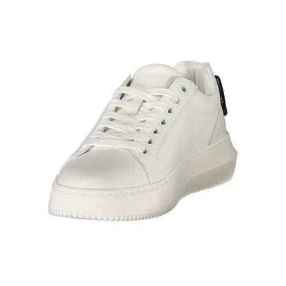 Calvin Klein Damen Sneaker aus weißem Leder