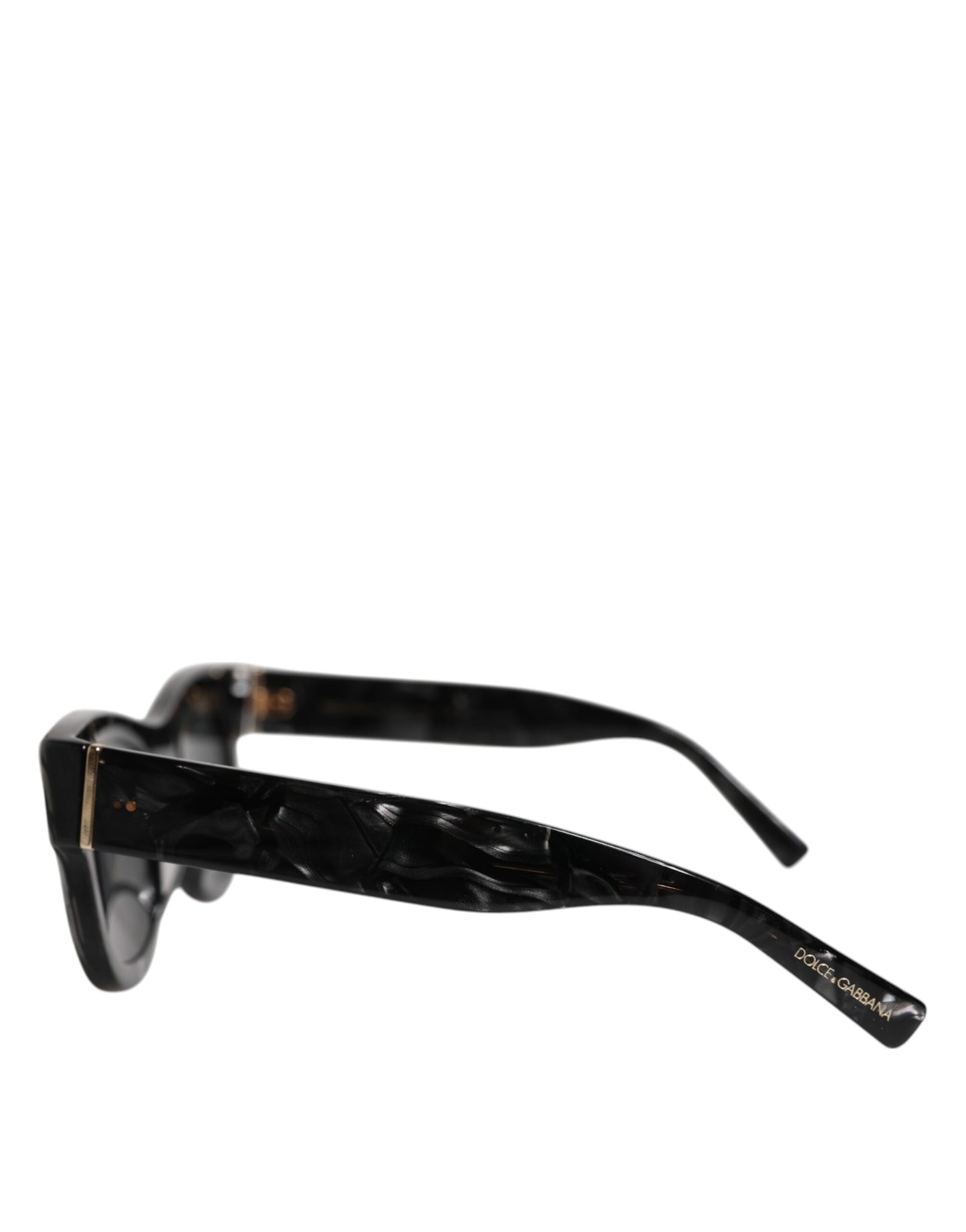 Dolce &amp; Gabbana – Domenico Deep Shades – Sonnenbrille mit perlweißem Acetatrahmen