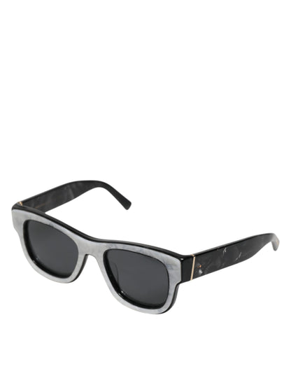 Dolce &amp; Gabbana – DG4379 – Domenico Shade – Sonnenbrille mit perlweißem Acetatrahmen