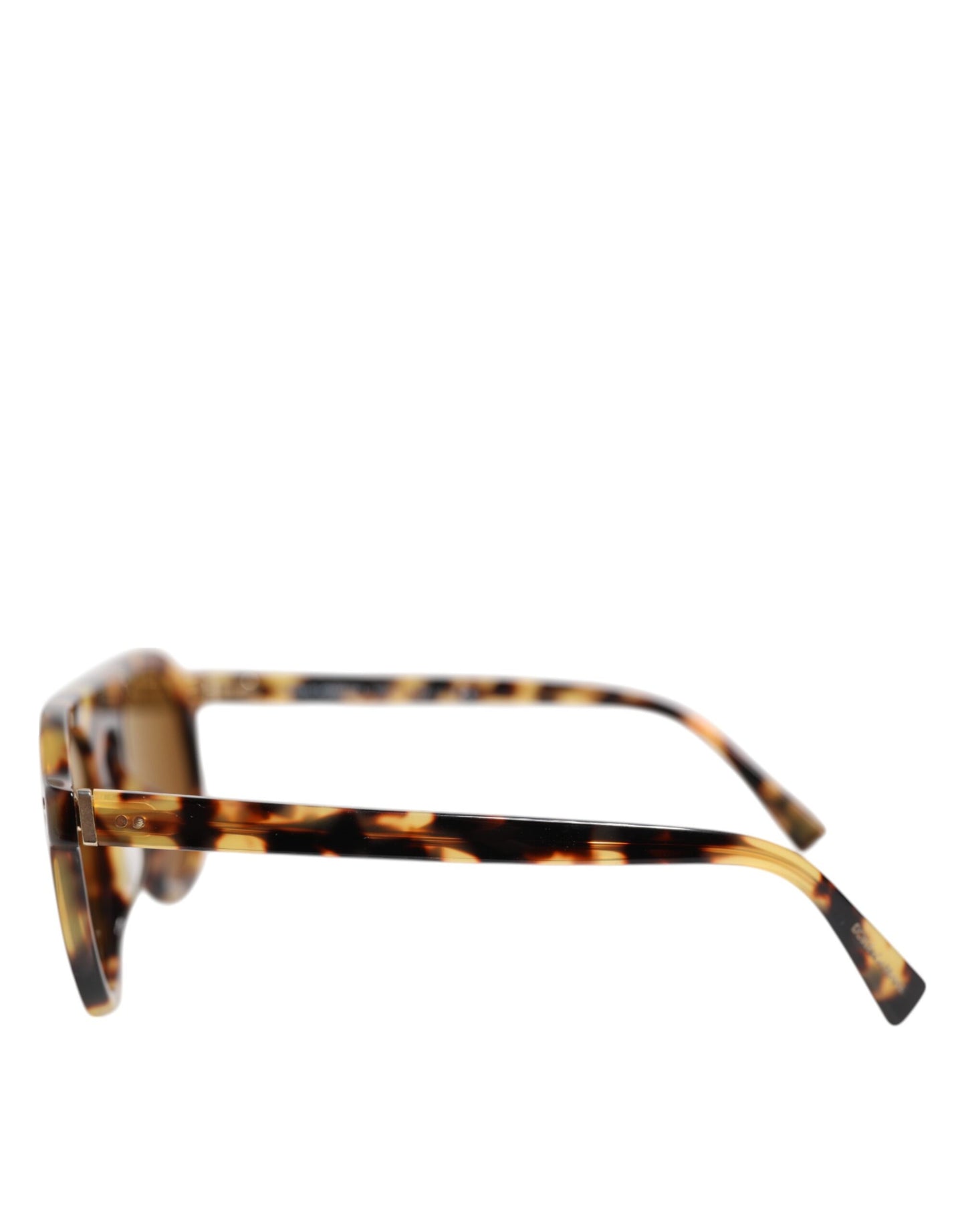 Dolce &amp; Gabbana – Runde Sonnenbrille aus Azetat mit Leopardenmuster in Braun