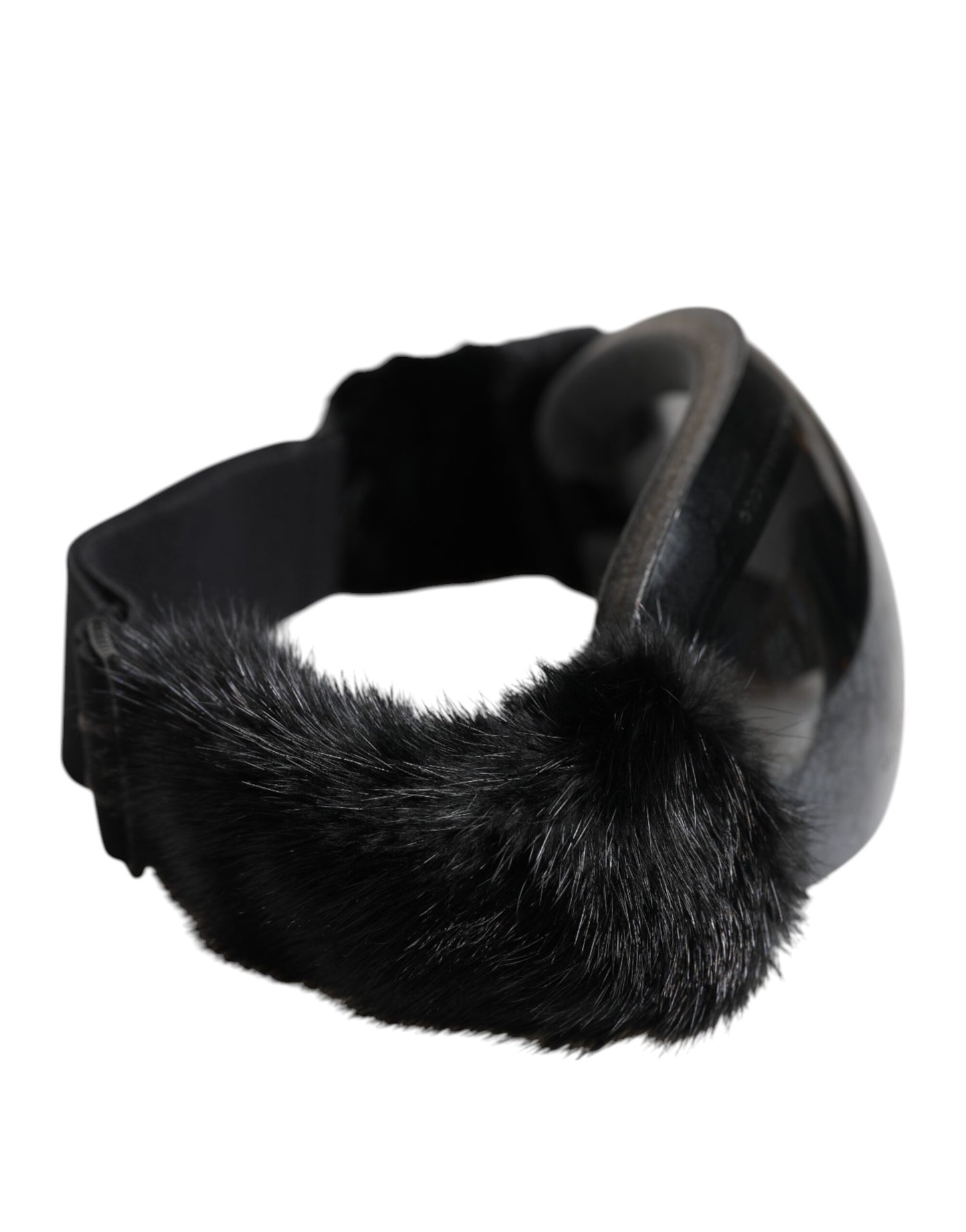 Dolce & Gabbana Black Bi0759 Lace Mirrored Ski Goggles Mask Sunglasses