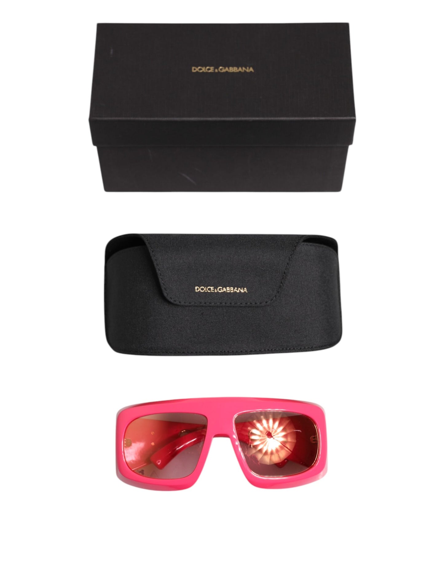 Dolce &amp; Gabbana Pink Joy Therapy Übergroße DG6178 Brillen-Sonnenbrille