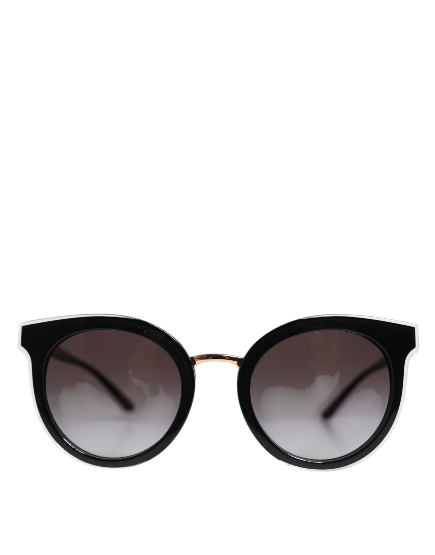 Dolce &amp; Gabbana Schwarze, transparente Rand-Sonnenbrille DG4371-F