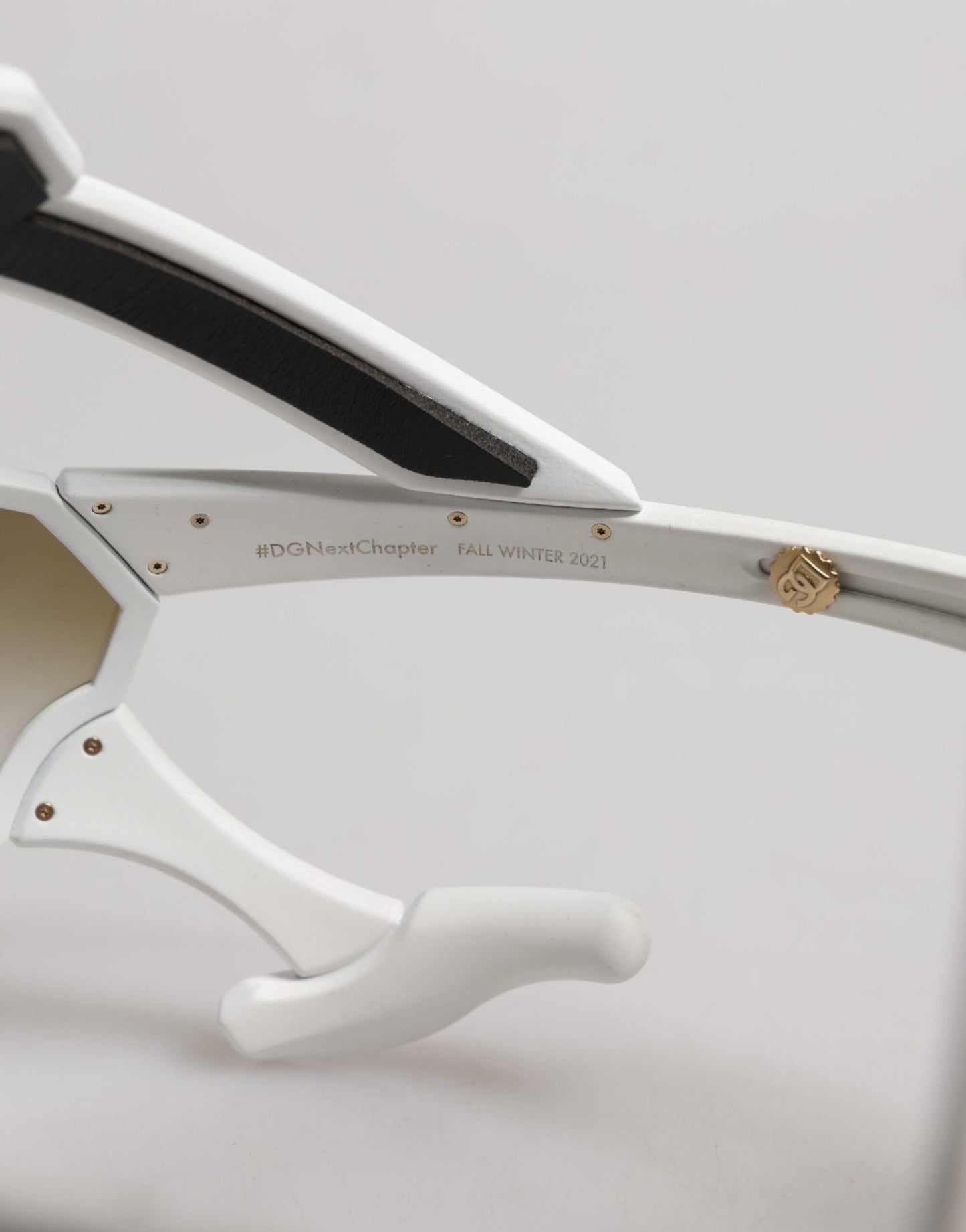 Dolce &amp; Gabbana – Sonnenbrille „Next Generation Mask Eyewear“ aus weißem Acetat