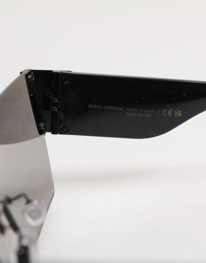 Dolce & Gabbana Black Metal Frame DNA Graffiti DG2233 Eyewear Sunglasses