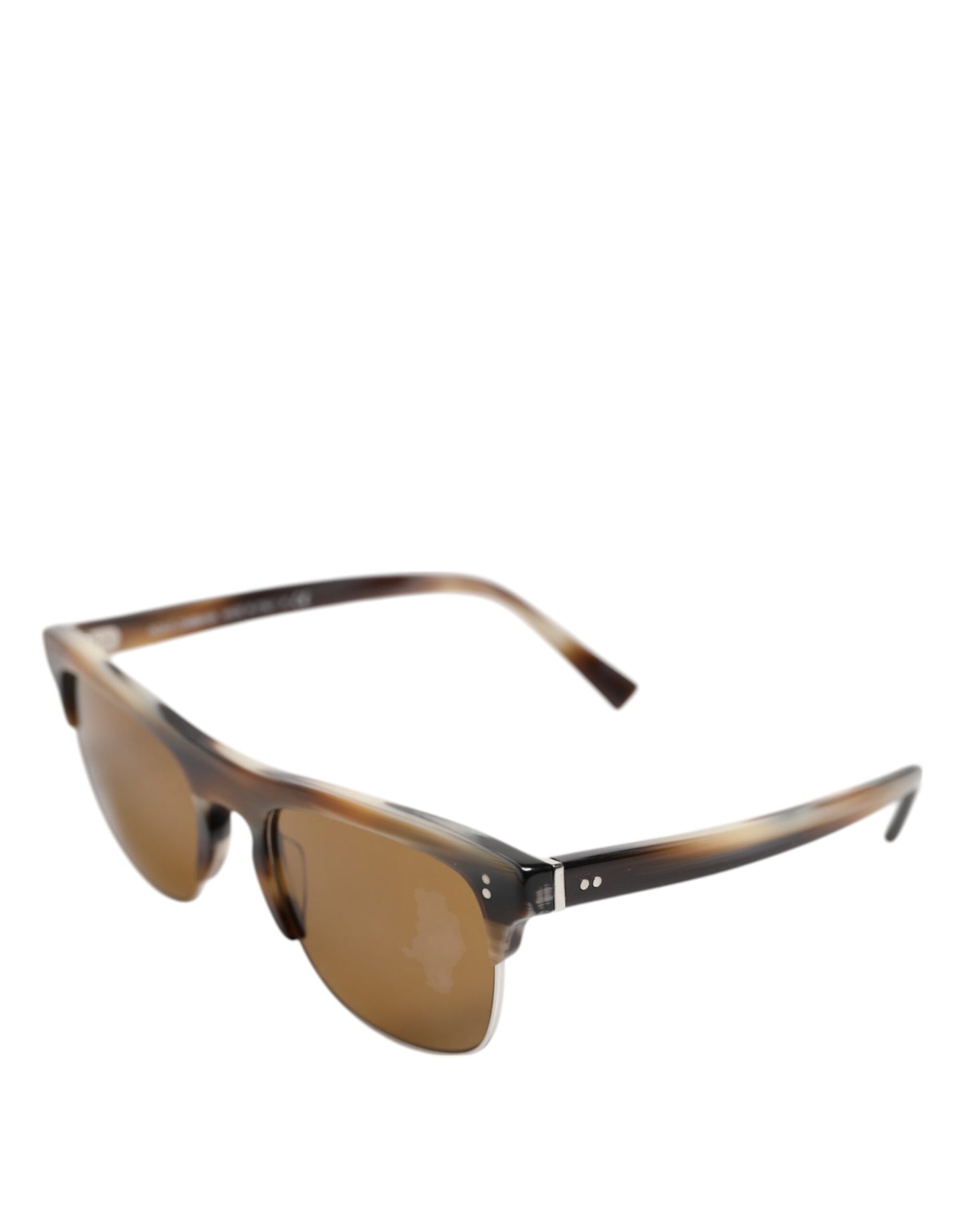 Dolce &amp; Gabbana Braun gestreifte Acetat-Sonnenbrille DG4305