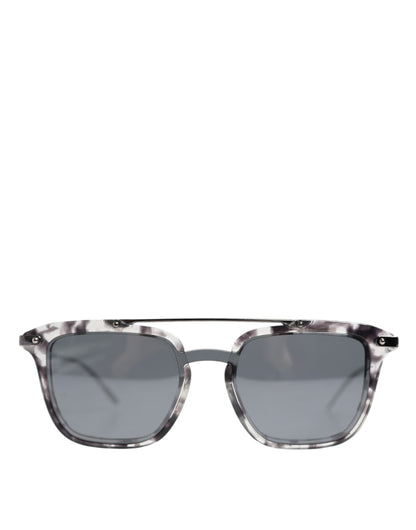 Dolce &amp; Gabbana Grau Havana Acetat Square DG4327 Brillen Sonnenbrille