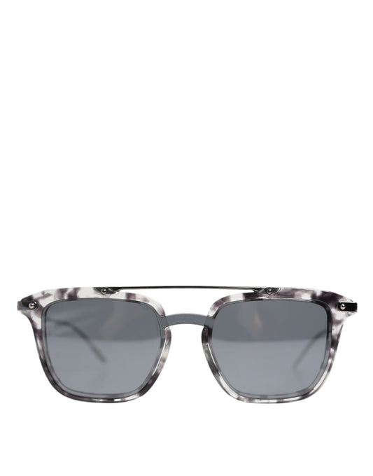 Dolce &amp; Gabbana Grau Havana Acetat Square DG4327 Brillen Sonnenbrille