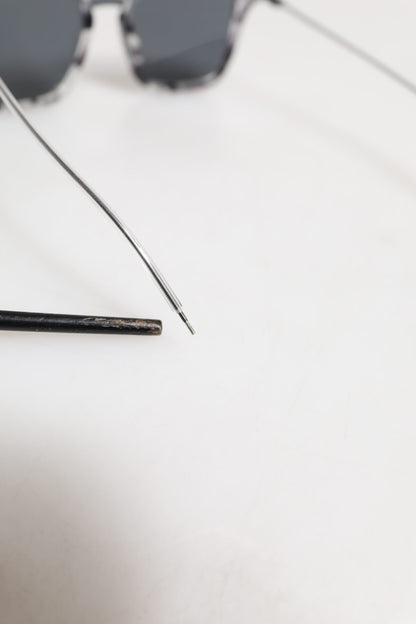 Dolce &amp; Gabbana Grau Havana Acetat Square DG4327 Brillen Sonnenbrille