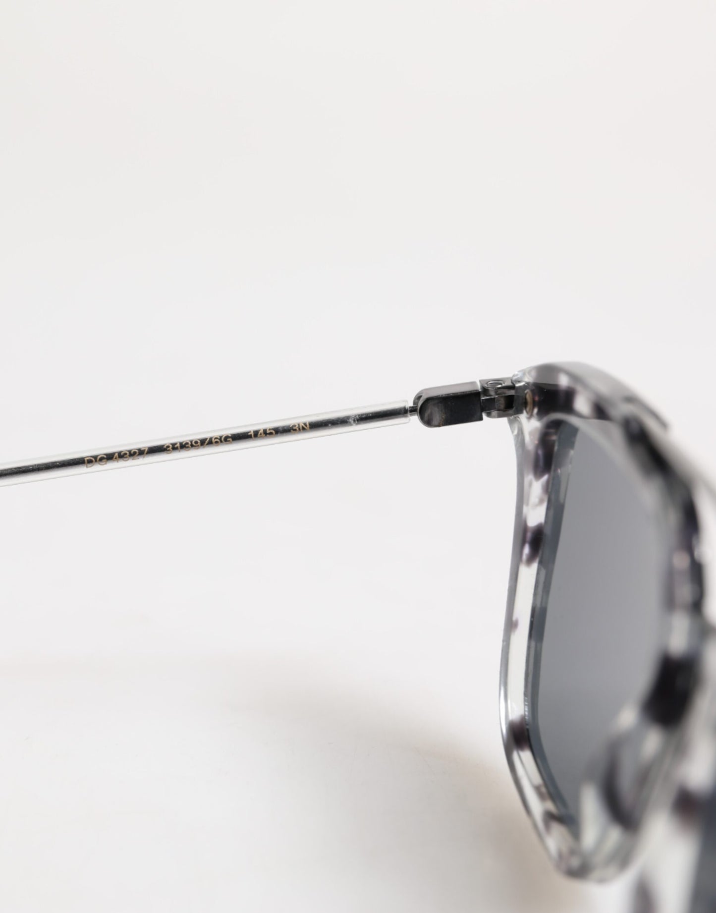 Dolce &amp; Gabbana Grau Havana Acetat Square DG4327 Brillen Sonnenbrille