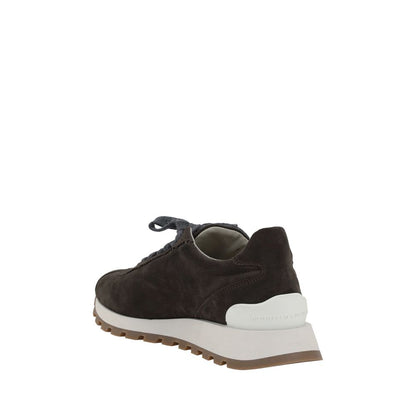 Brunello Cucinelli Schwarze Plateau-Sneaker aus Gummi