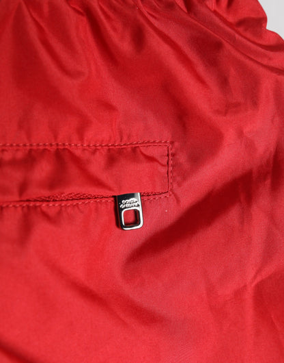 Dolce &amp; Gabbana Rote Kordelzug-Strandmode für Herren