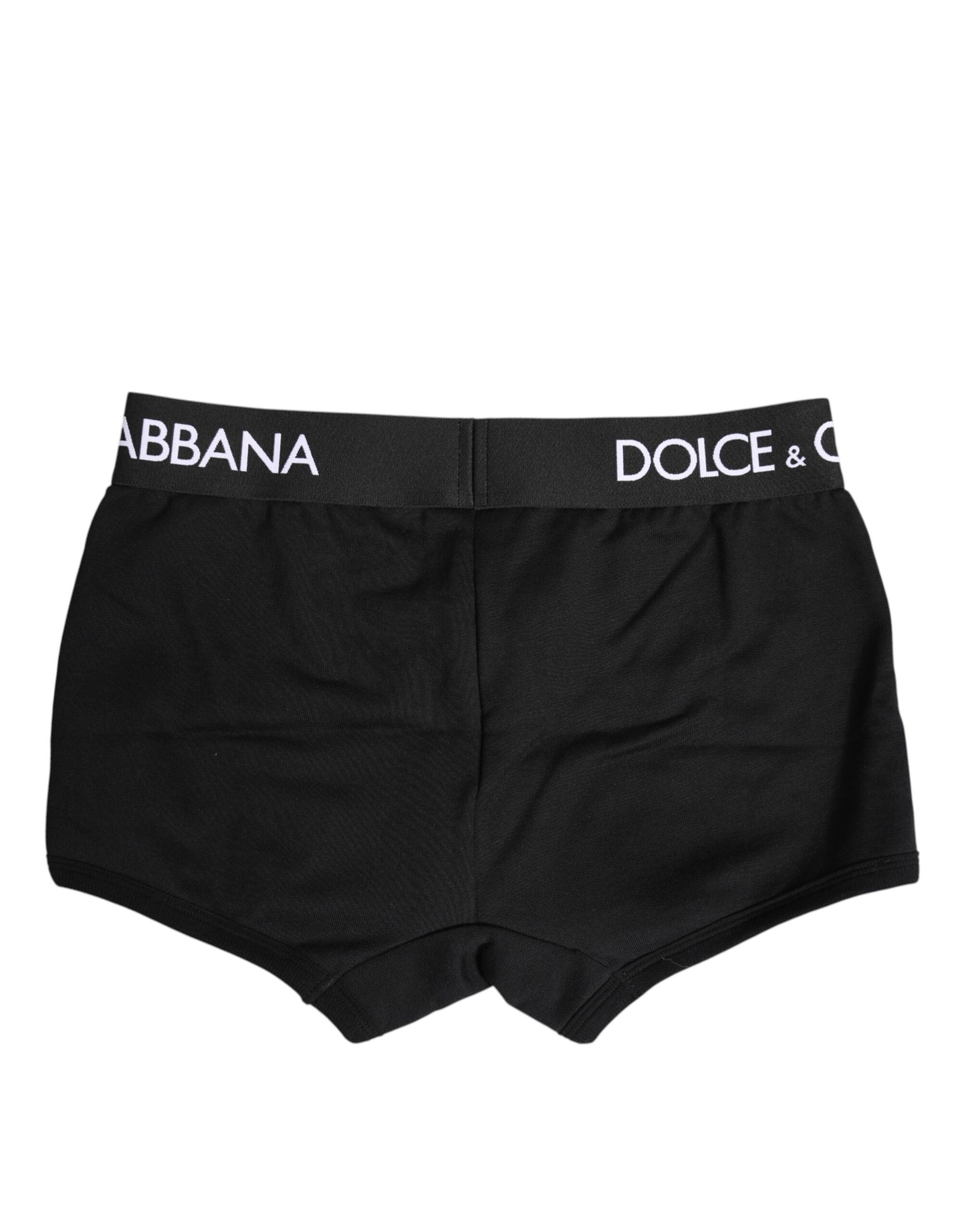 Dolce &amp; Gabbana – Schwarze Boxershorts aus Baumwollstretch in regulärer Passform