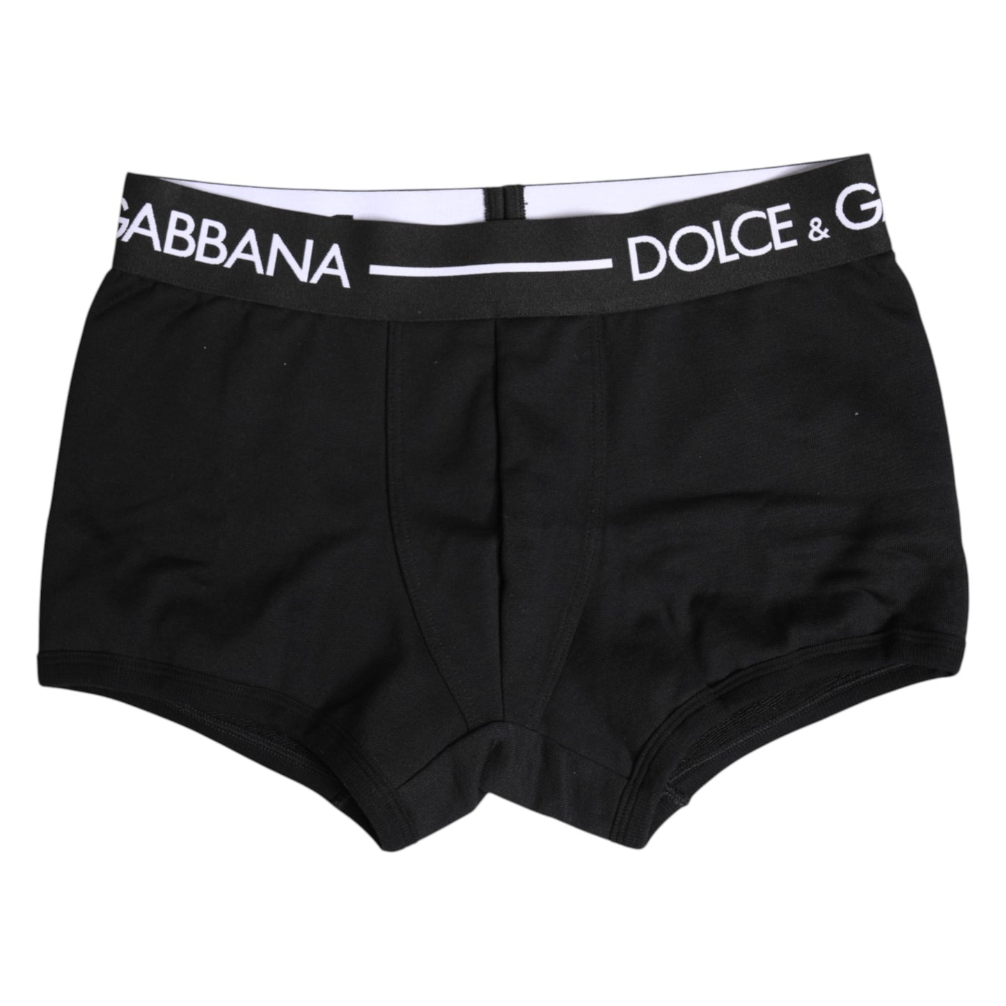 Dolce &amp; Gabbana – Schwarze Boxershorts aus Baumwollstretch in regulärer Passform
