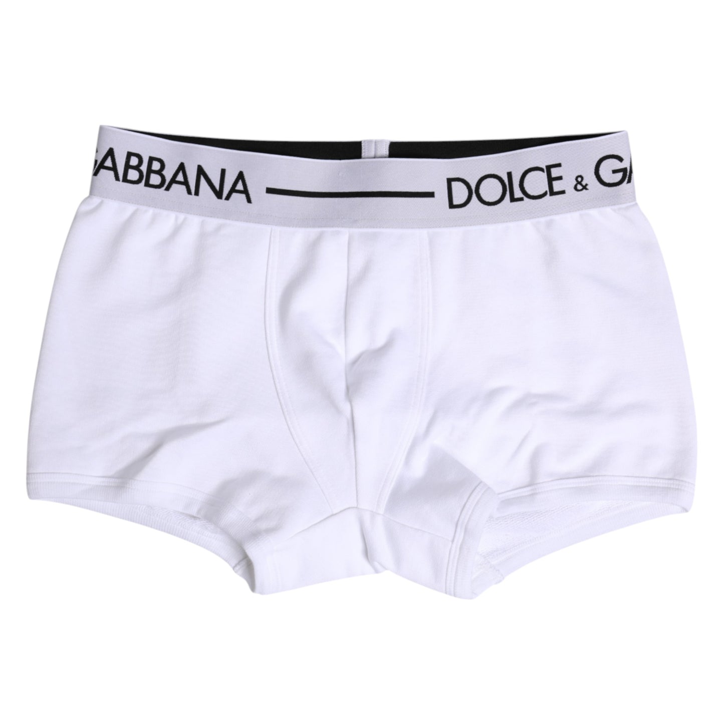Dolce &amp; Gabbana – Boxershorts aus weißem Baumwollstretch in normaler Passform