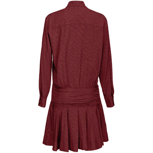 PINKO Red Silk Women Dress