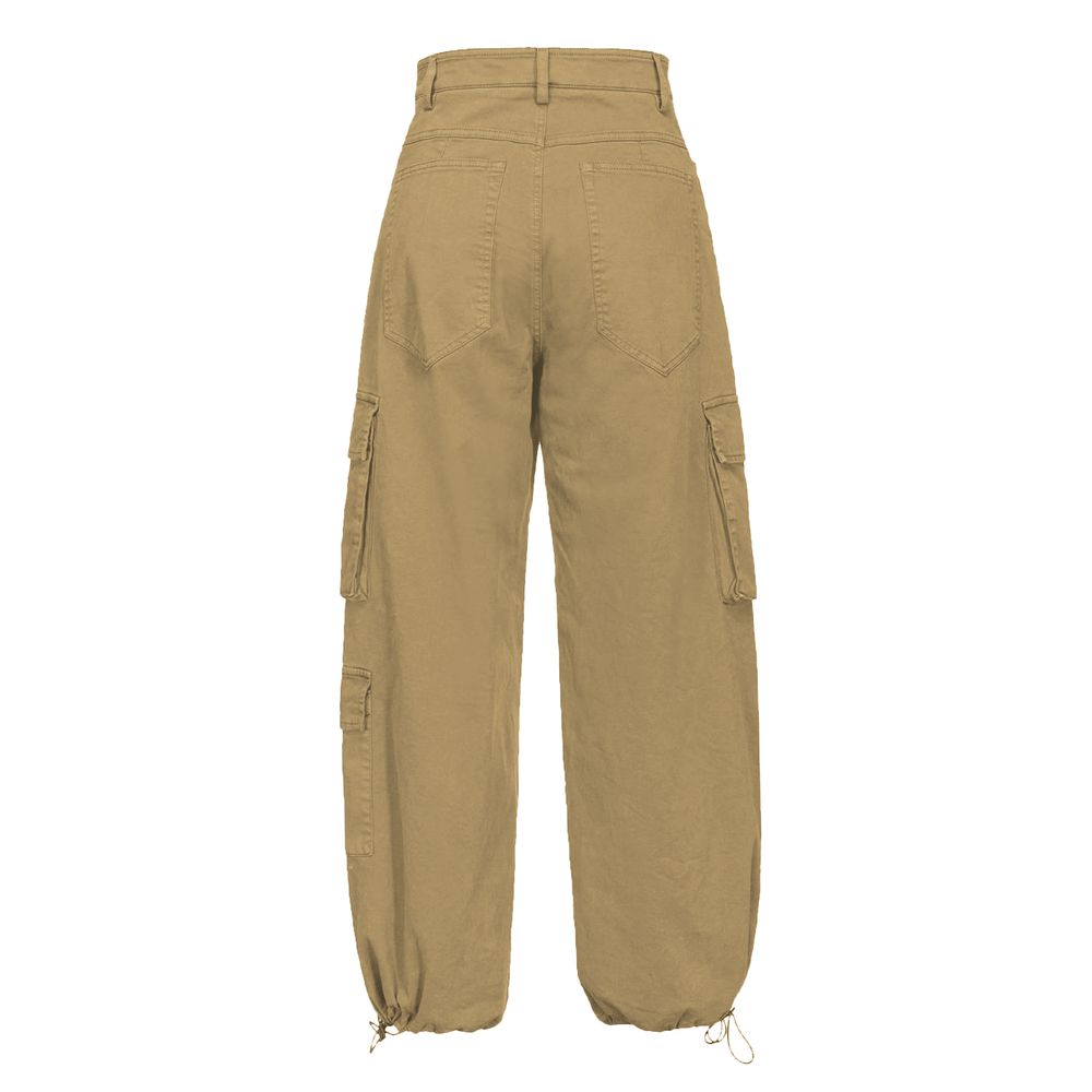 PINKO Beige Baumwoll-Cargohose für Damen