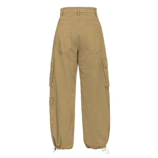 PINKO Beige Baumwoll-Cargohose für Damen