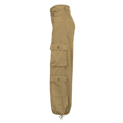 PINKO Beige Baumwoll-Cargohose für Damen