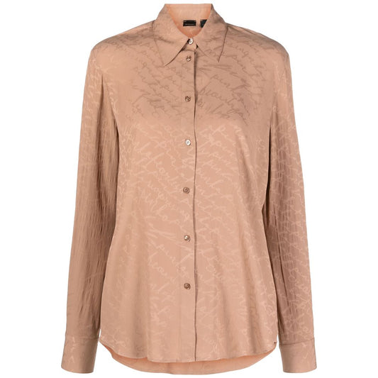 PINKO Beige Seidenhemd für Damen
