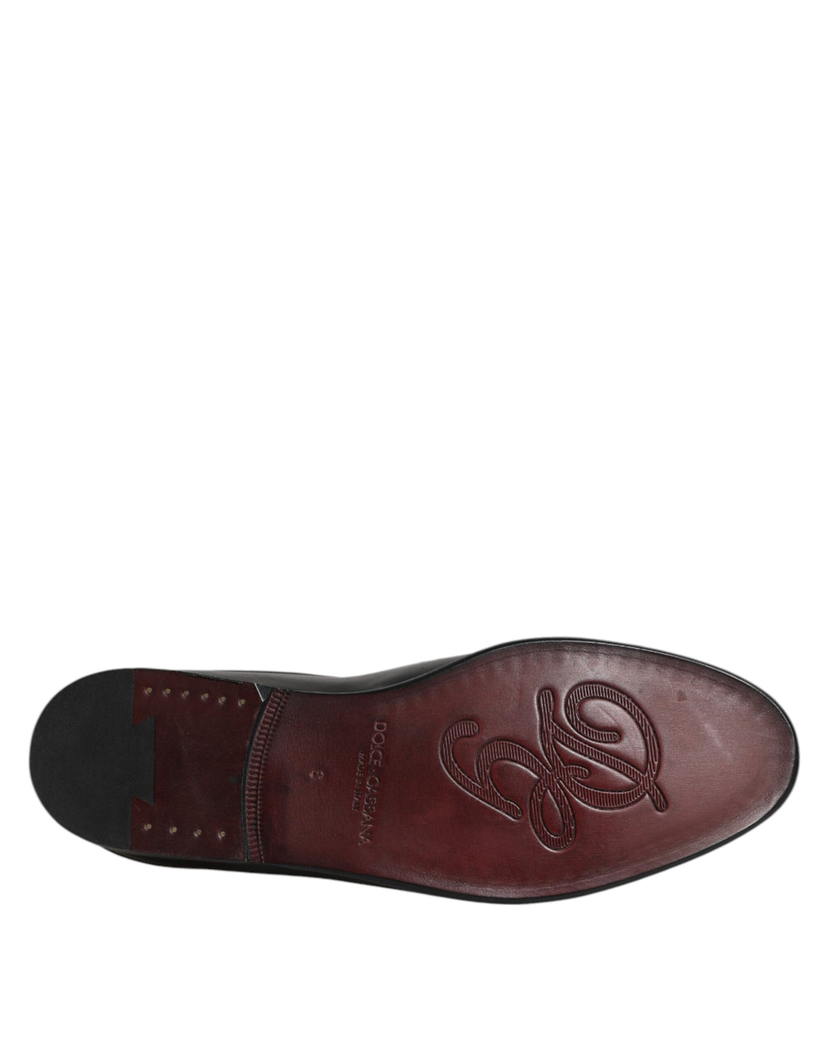 Dolce &amp; Gabbana – Slipper aus schwarzem Kalbsleder