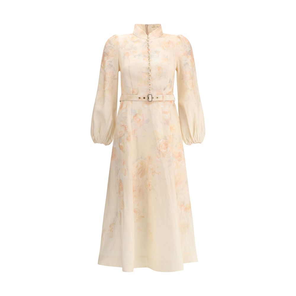 Zimmermann – Langes Kleid mit Blumenmuster