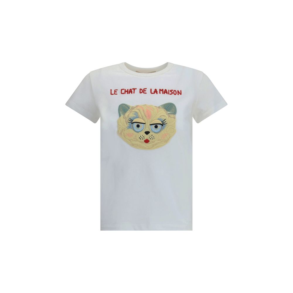 Valentino Weißes Baumwoll-T-Shirt