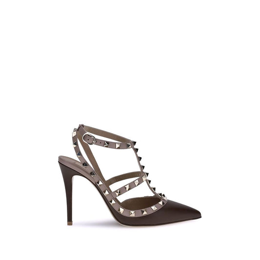 Valentino Garavani Pumps aus schwarzem Kalbsleder, Modell Bos Taurus, mit hohem Absatz