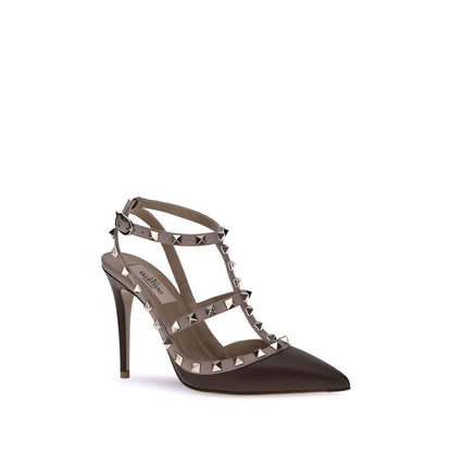 Valentino Garavani Pumps aus schwarzem Kalbsleder, Modell Bos Taurus, mit hohem Absatz