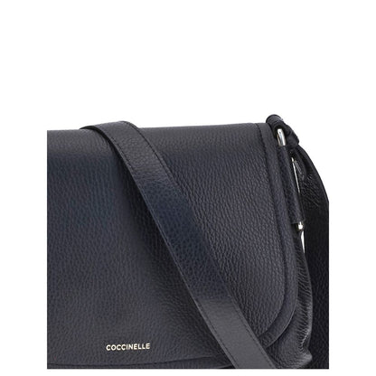 Coccinelle Black Calf Leather Bos Taurus Shoulder Bag