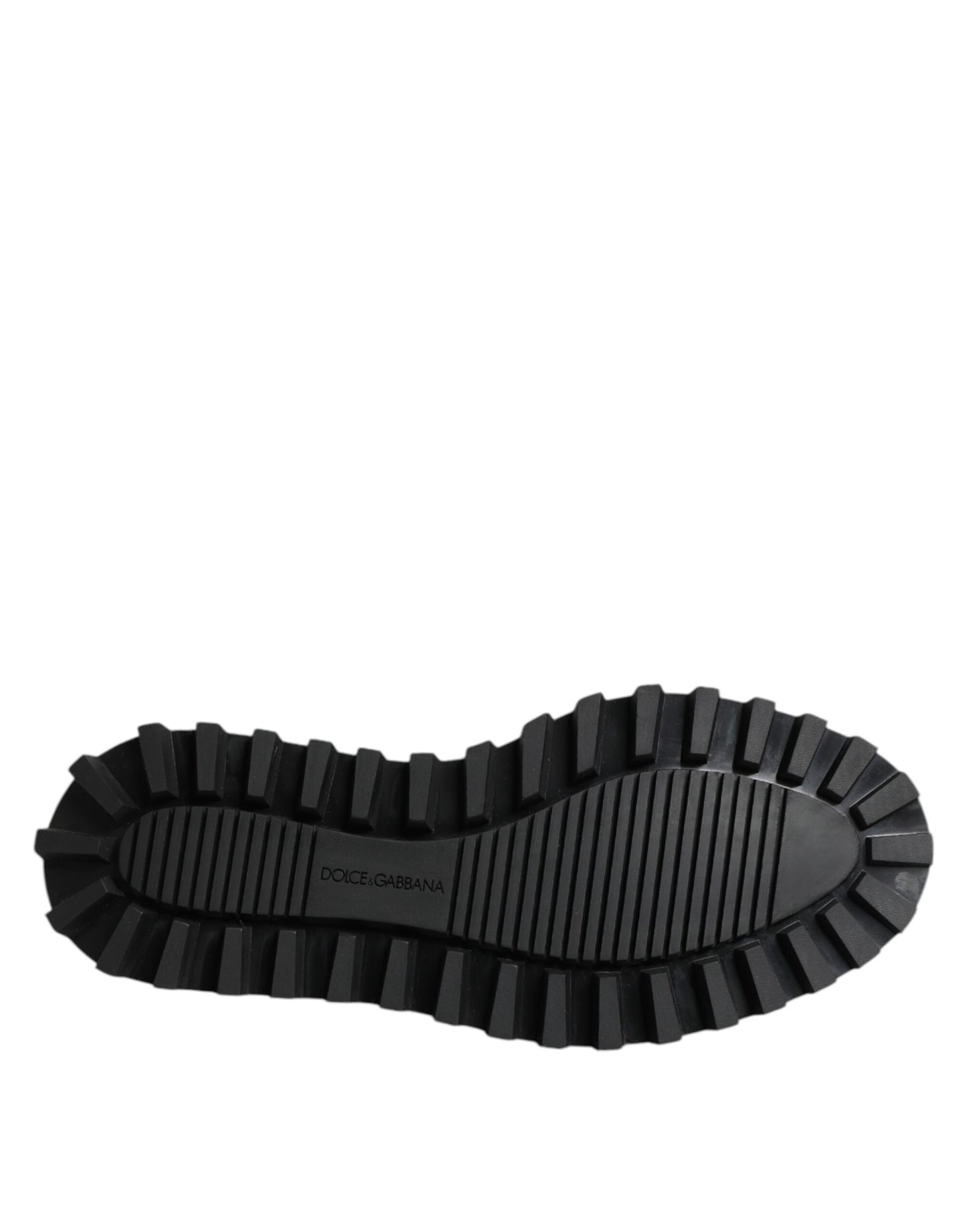 Dolce &amp; Gabbana – Trekking-Schnürschuhe aus schwarzem Leder