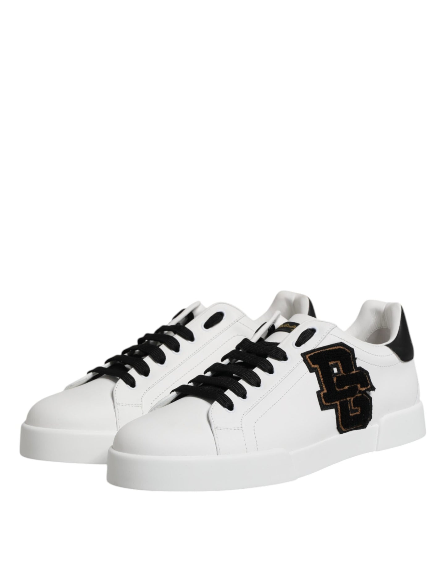 Dolce &amp; Gabbana – Weiße Portofino-Sneaker mit DG-Logo