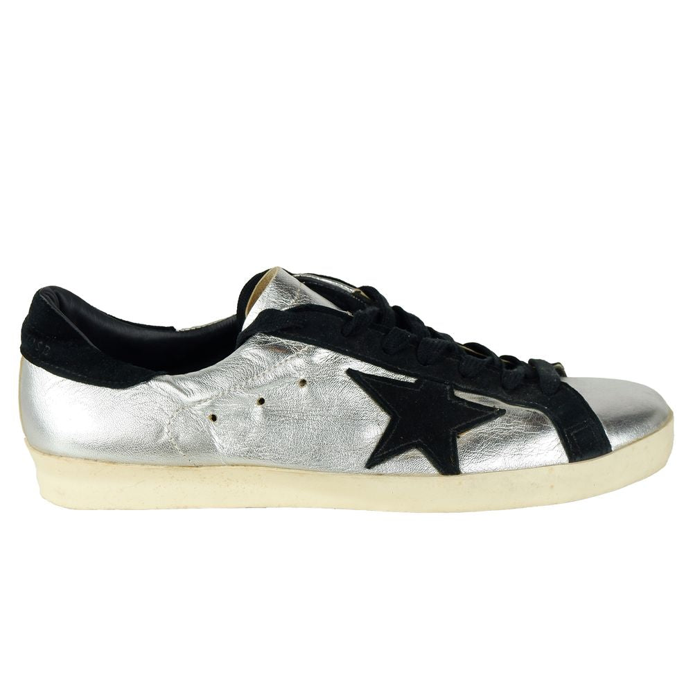 Golden Goose Grauer Kalbsleder-Sneaker