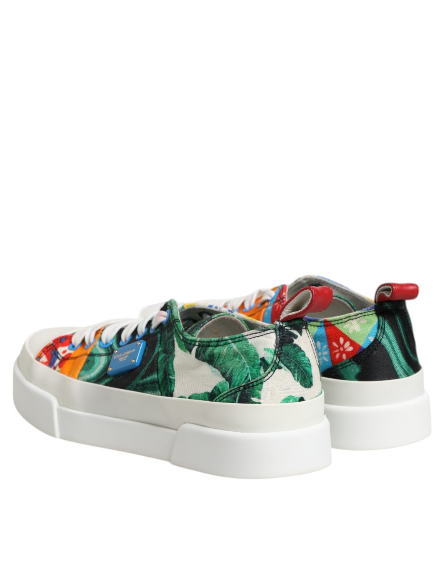 Dolce &amp; Gabbana Mehrfarbige Patchwork Low Top Sneakers Schuhe