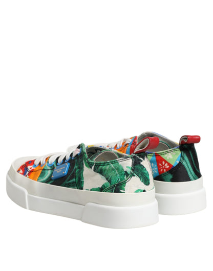 Dolce &amp; Gabbana Mehrfarbige Patchwork Low Top Sneakers Schuhe
