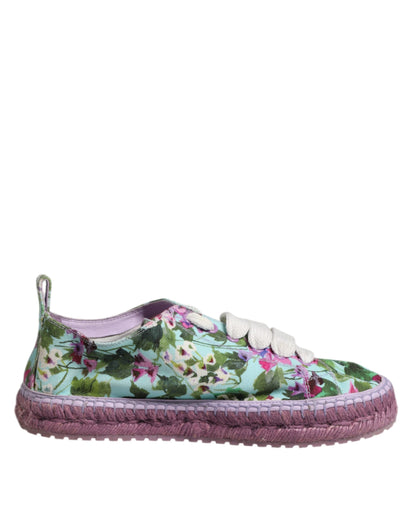 Dolce &amp; Gabbana Mehrfarbige Canvas-Espadrilles-Sneakers