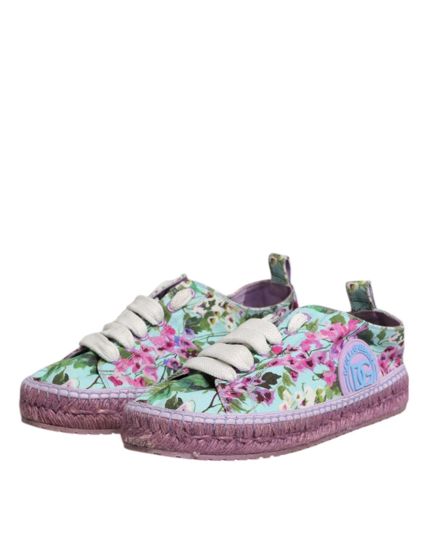 Dolce &amp; Gabbana Mehrfarbige Canvas-Espadrilles-Sneakers