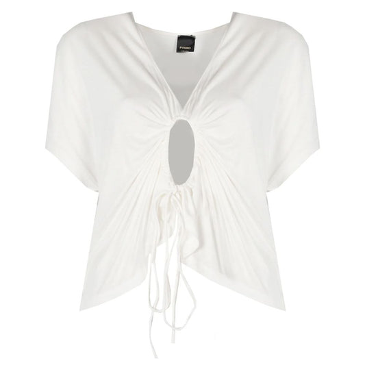 PINKO White Viscose Women Top