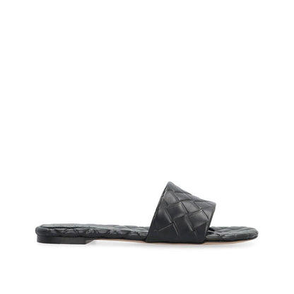 Bottega Veneta Pantoletten aus schwarzem Lammleder