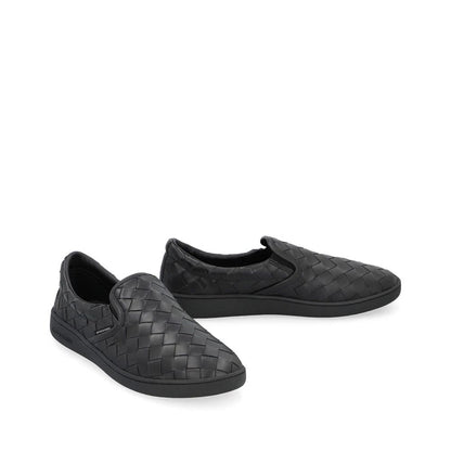 Bottega Veneta Sneakers aus schwarzem Kalbsleder