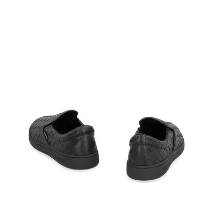 Bottega Veneta Sneakers aus schwarzem Kalbsleder
