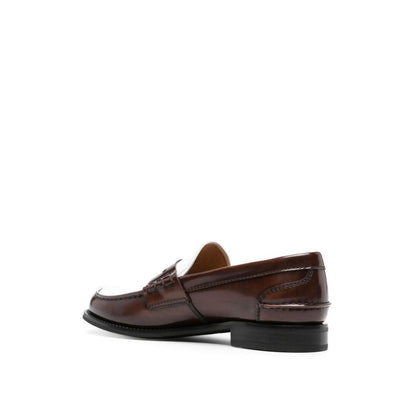 Church's Brown Calfskin Slip-On Loafers