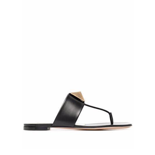 Valentino Garavani Schwarze Ledersandalen