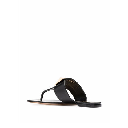 Valentino Garavani Schwarze Ledersandalen