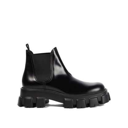 Prada Monolith Ankle Boots aus Leder