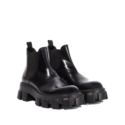 Prada Monolith Ankle Boots aus Leder