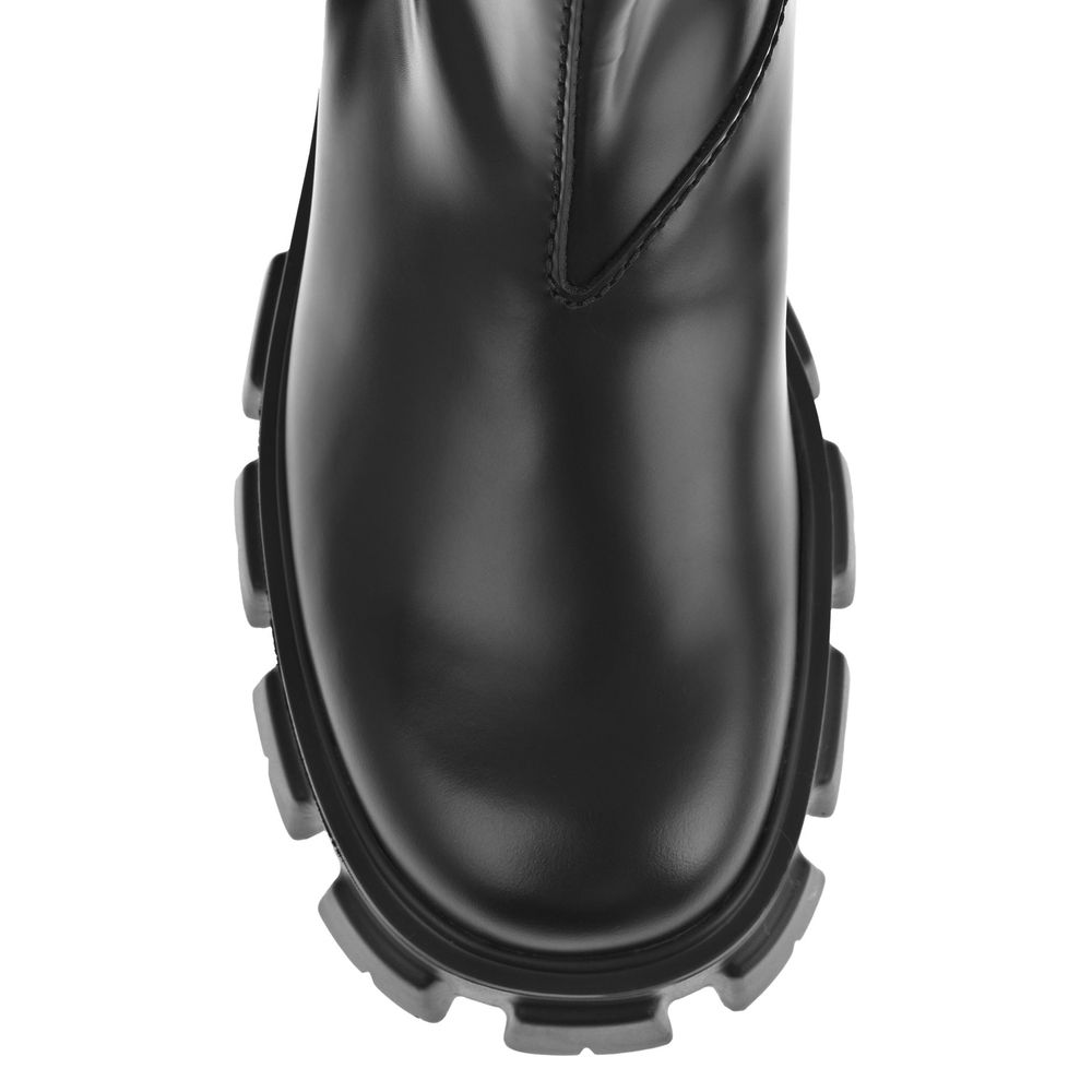 Prada Monolith Ankle Boots aus Leder