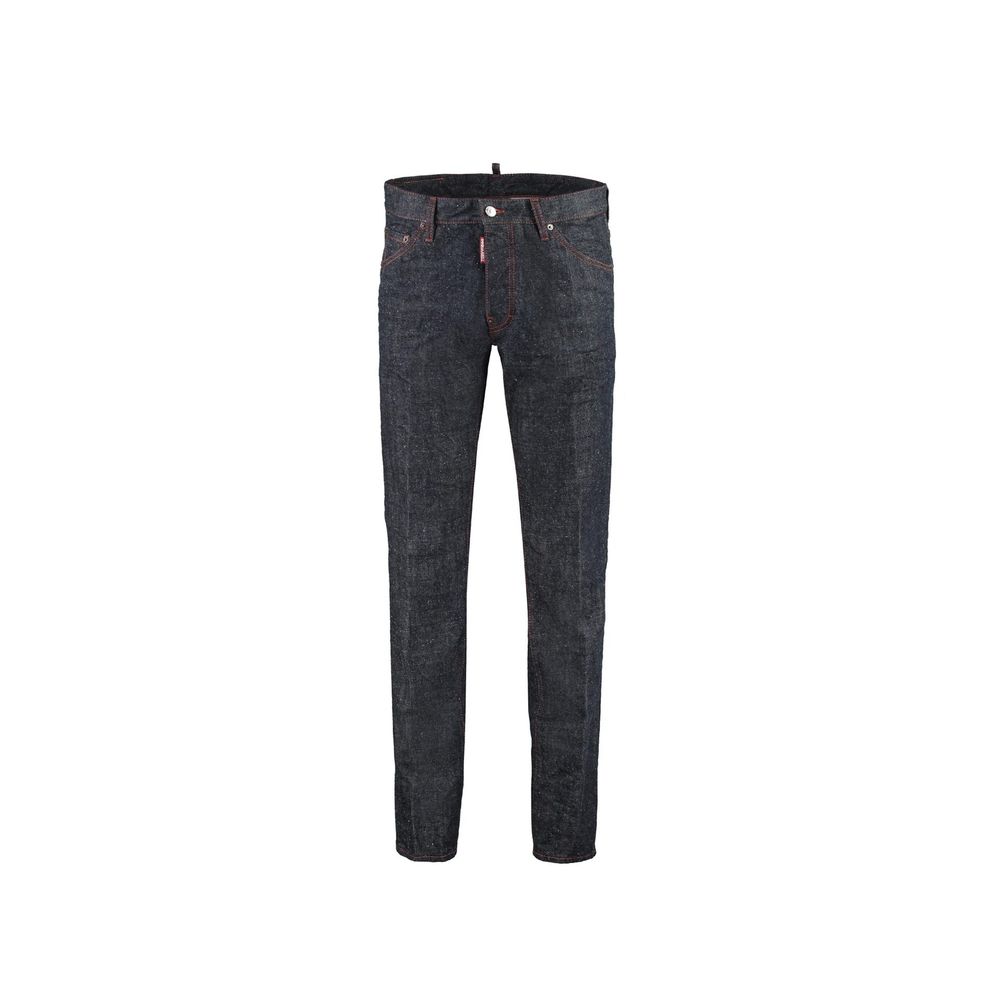 Dsquared² Jeans aus blauem Baumwollstoff im Relaxed Fit Schnitt