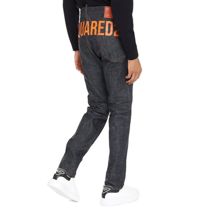 Dsquared² Jeans aus blauem Baumwollstoff im Relaxed Fit Schnitt