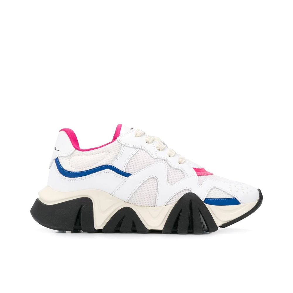 Versace – Weiße, klobige Leder-Sneaker